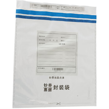飞尔（FLYER）一次性A3防伪袋 票据封装袋 塑封文件袋【395×465×30mm】2万个起订