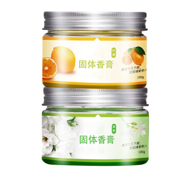 益美得 LD019 空气清新剂固体香膏去异味香薰芳香剂 柠檬味4瓶装