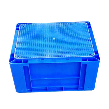 海斯迪克 HKW-165 加厚塑料周转箱 韩式物流箱仓储物箱 货架零件箱运输汽车配件工具箱 380*240*105mm蓝