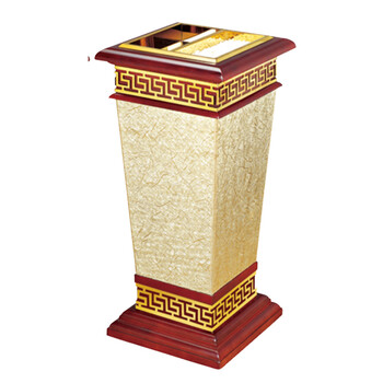 南 GPX-182A 南方宝钻烟灰桶 红木色 商场垃圾筒酒店落地烟灰桶立式果皮桶 商用垃圾桶