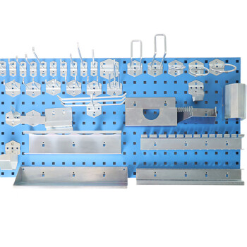 稳斯坦 WST017 工具挂板挂钩 方孔板洞洞板货架物料架挂钩 连杆挂钩杆长380mm