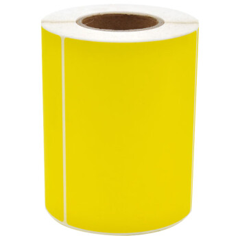联嘉 黄色标签纸 不干胶打印纸 条码纸 75mm×10mm×3000张 单排