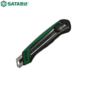 世达（SATA）93483 T系列25MM橡塑柄旋钮美工刀