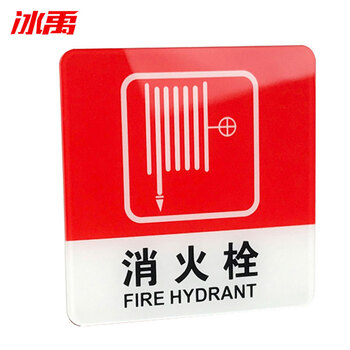 冰禹 BYbp-509 亚克力门牌标牌指示牌 10*10cm学校公司警示牌 小心地滑