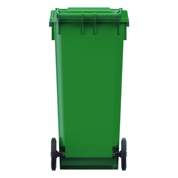 科力邦（Kelibang) 户外垃圾桶 大号加厚120L分类垃圾桶带盖市政物业商用环卫垃圾桶 绿色 KB1048 厨余垃圾