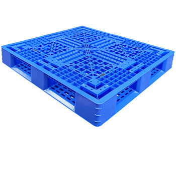 飞尔 田字带挂钩网格塑胶托盘 机械仓库堆码机码垛 重型叉车塑料卡板【新B9 田字 1100x1100x150mm 10KG】