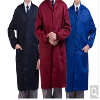 聚远JUYUAN 1001 工作服大褂 劳保服蓝大褂 连体防尘服搬运服 工装均码 藏蓝色