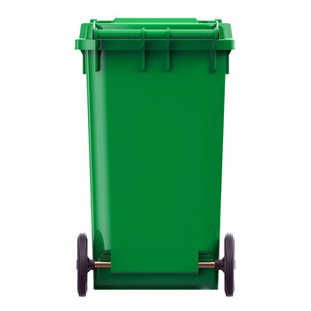 科力邦（Kelibang) 户外垃圾桶 大号加厚100L分类垃圾桶带盖市政物业商用环卫垃圾桶 绿色 KB1048 厨余垃圾