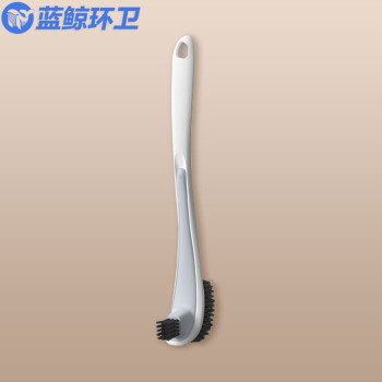 蓝鲸环卫【高尔夫款月光白2个装】无死角壁挂硅胶清洁马桶刷LJHW-9149