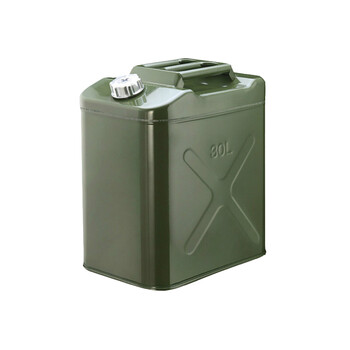 盛富永 升级加厚加油桶汽油桶柴油桶 大铁皮柴油壶罐摩托汽车备用油箱  双重加重铝盖方形30L