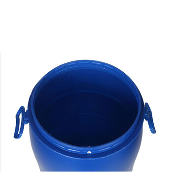 兰诗（LAUTEE）DA2175 法兰桶工业手提塑料桶带铁箍包装桶 60L