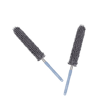 亿丽佳 可伸缩雪尼尔家庭除尘掸蜡刷蜡拖把汽车用品车用除尘掸子静电除尘清洁刷（伸缩杆） 10件/组