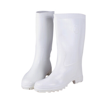 双安 PM95厨房卫生靴 耐油 防滑水鞋雨鞋 模压靴 42码白色