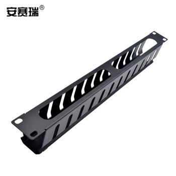 安赛瑞 金属理线架 12档24口 1U 19英寸网络电话线网线理线器机房机柜管理器电话网络配线架 510180