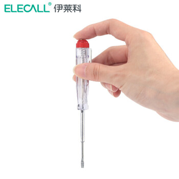 伊莱科(ELECALL)多功能LED指示灯夜视数显电工 高精度电笔 试电笔 线路检测测电笔