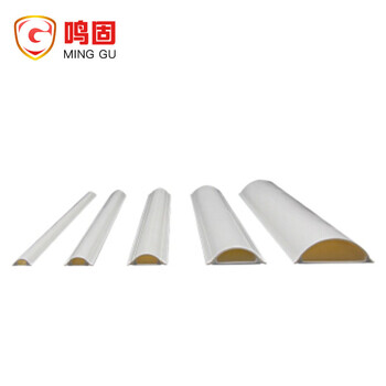 鸣固 纯白新料 超厚型 pvc地线槽 地板槽地槽 耐压 送胶 5号 2米装