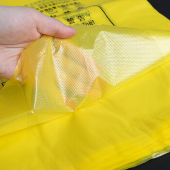 科力邦（Kelibang） 垃圾袋大号 加厚医院诊所废弃物包装袋平口垃圾袋黄色塑料袋120*130cm 50只装 KB1005