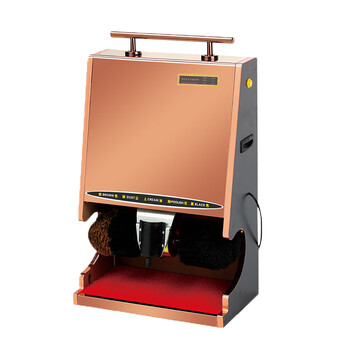 纳仕徳 DA2115 全自动感应擦鞋机酒店宾馆大堂多功能立式擦鞋机 金边全钛金