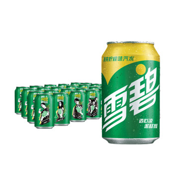 雪碧 Sprite 柠檬味 汽水 碳酸饮料 330ml*24罐 整箱装 可口可乐公司出品 新老包装随机发货