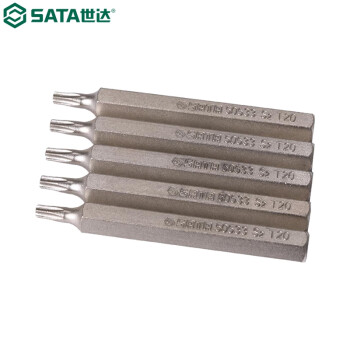 世达（SATA）59534 5件套8MM系列70MM长花形旋具头T25