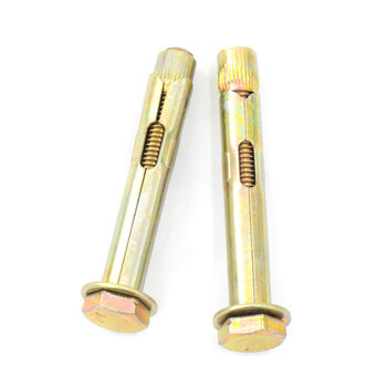 冰禹 BY-846 锥帽型六角头膨胀螺栓 W12.34j 套管式膨胀螺丝 M8×100 (P1.25) 30个装