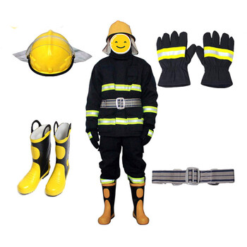 鸣固 苏兴消防14款消防作训服六件套装防护服战斗服微型消防站  5件套装 42