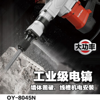 泉有（quanyou） 电动工具电镐 QY-8045N（铁箱）1200W 大功率工业级混凝土大电镐道路拆除