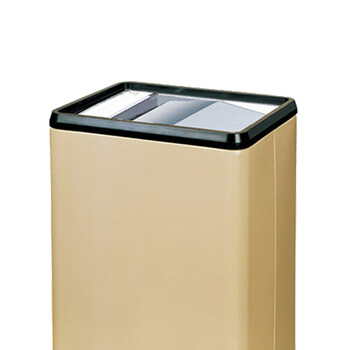 南 GPX-174 南方长形圆角翻转盖烟灰桶 杏色 大厅大堂电梯口立式烟灰桶垃圾筒 果皮桶