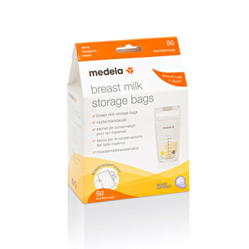 美德乐Medela储奶袋存奶袋母乳储存保鲜预消毒一次性奶袋180ml*50片/盒