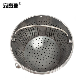 安赛瑞 不锈钢茶渣桶 大容量茶水桶排水桶 带盖加厚茶渣过滤垃圾筒 砂钢 12L 26745