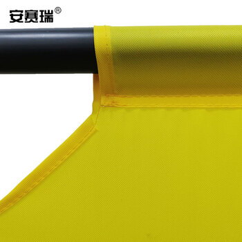 安赛瑞 折叠布艺围栏（禁止通行）黄色 伸缩折叠布艺围栏 三折围挡 13760