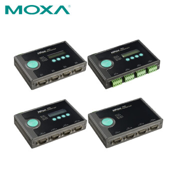 摩莎（MOXA）NPort 5410 4口RS-232串口设备联网服务器 0~55°C工作温度 不含电源线