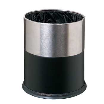 南 GPX-107 南方双色套装垃圾桶 砂钢套黑色 酒店宾馆商用客房不锈钢垃圾桶 居家房间桶 果皮桶