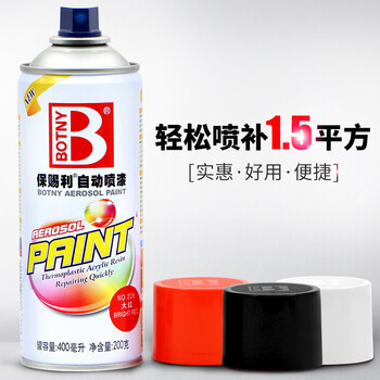 保赐利/BOTNY自喷漆 手喷漆 金属防锈油漆 绿色喷漆 军绿色 型号：B-1924 NO.916 230g/360ml 12瓶/箱