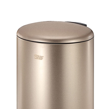 南 SJ12-Y03 南方圆形脚踏桶  香槟金 商用酒店宾馆客房不锈钢垃圾桶 果皮桶 防指纹房间桶 内桶容量12升