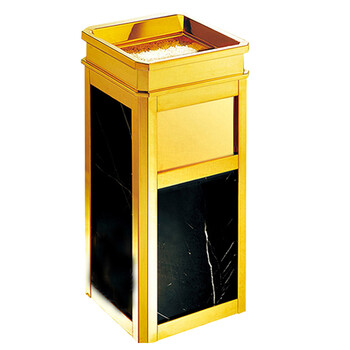 南 GPX-17B 方水晶 南方座地烟灰桶 镜金 办公楼立式座地烟灰桶户外垃圾箱大厅大堂电梯口烟灰桶