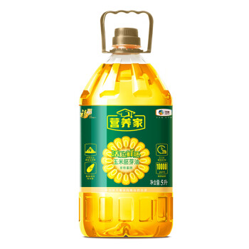 福临门营养家 非转基因活粒鲜胚 玉米胚芽油5L 食用油  物理压榨