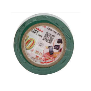 3M 1500#电工胶带 电气绝缘胶带 PVC电工胶布 无铅防潮耐酸碱 【绿色 18mm*10m*0.13mm】