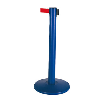 南 LG-HM 伸缩带栏杆座 砂面蓝杆 两米隔离带警戒线围栏护栏排队栏