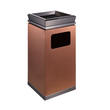 南 GPX-7L 南方座地烟灰桶 玫瑰金 办公楼立式座地烟灰桶户外垃圾箱大厅大堂电梯口烟灰桶