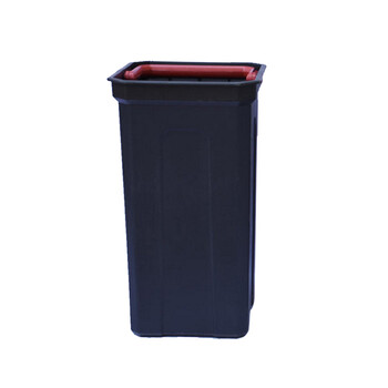 谋福89酒店垃圾桶大堂宾馆立式不锈钢大厅电梯口带烟灰缸烟灰桶 钛金色黑金花（侧开）