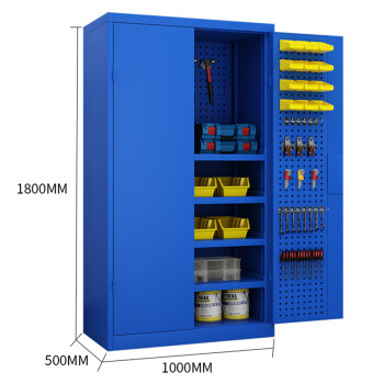 建功立业重型工具柜车间用工具箱五金零件整理柜GY2715蓝色