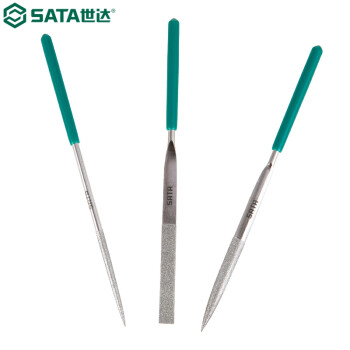 世达（SATA）03870 3件套金刚石整形锉 03870 钢