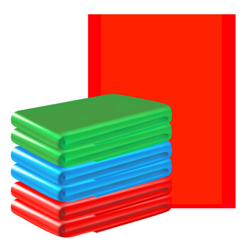 庄太太 50*60点断式垃圾袋红色 客户定制