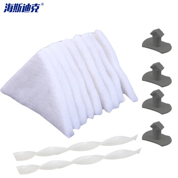 海斯迪克 HKW-4 双面玻璃清洁器三角型30配件包 24个清洁棉+2个胶条+4个固定扣