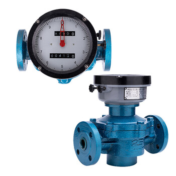 匡建仪表（CONJANT）LCLC椭圆齿轮流量计柴油机械表化工高压防腐防爆信号输出 1寸不带回零 