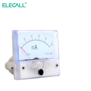 伊莱科(ELECALL)指针式直流电流表 安培表 85C1-A机械表头50μA~10A直接式 白色 500mA 7 
