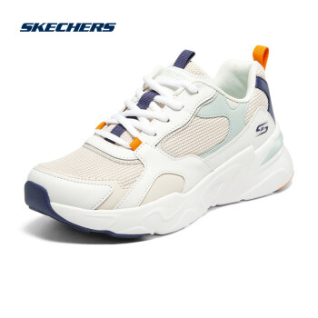 skechers斯凯奇女马卡龙色时尚舒适老爹鞋厚底运动休闲鞋117356ntaq