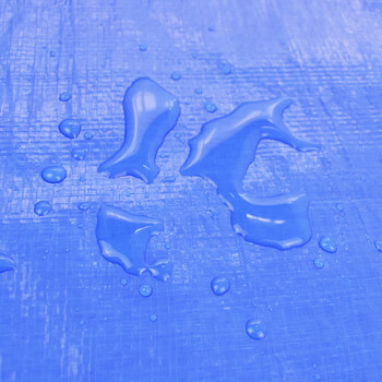 伏兴 蓝白色加厚篷布 货车防雨布油布塑料遮雨布遮阳布雨棚篷布防水布6*10m