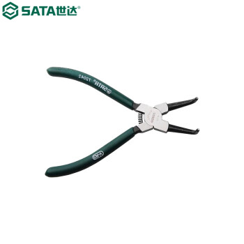 世达（SATA）72041 德式穴用曲口卡簧钳5"